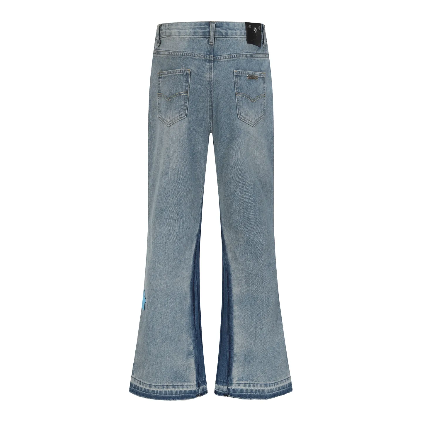 P300 cross-border quantity model, please do not place an order if you are pursuing quality - Chrome Hearts/Chrome Heart Cross✝️Applied leather embroidered washed jeans trousers casual pants flared pants -High weight, high density and high quality. The wool is soft, delicate and skin-friendly. It feels soft and silky. It has excellent warmth and skin-friendly properties. -Size: 28 30 32 34 36